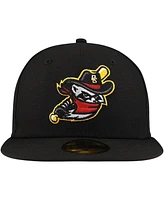 New Era Men's Black Quad Cities River Bandits Authentic Collection 59FIFTY Hat