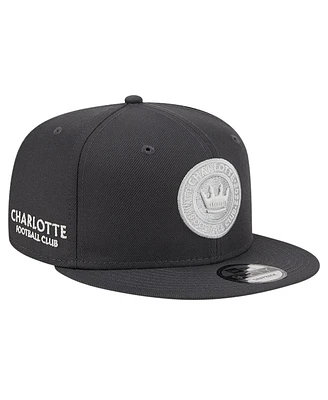 New Era Men's Charcoal Charlotte Fc Minted 9FIFTY Snapback Hat