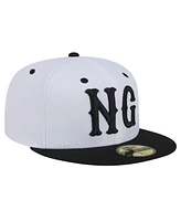 New Era Men's White Hudson Valley Renegades Theme Night Newburgh Gorhams 59FIFTY Fitted Hat