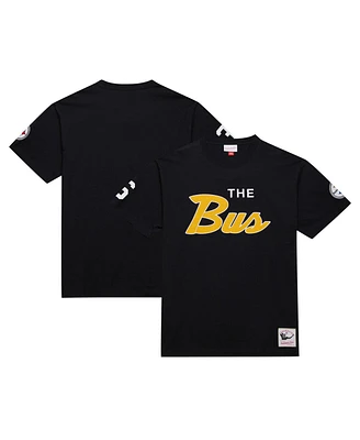 Mitchell & Ness Men's Jerome Bettis Black Pittsburgh Steelers Retired Player Nickname T-Shirt