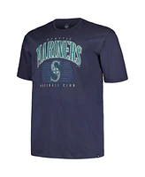 '47 Brand Men's Navy Seattle Mariners Big Tall Double Header T-Shirt