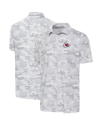 Antigua Men's White Kansas City Chiefs Collide Polo