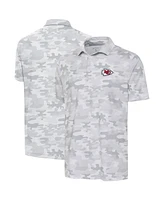 Antigua Men's White Kansas City Chiefs Collide Polo