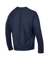 Champion Men's Navy Michigan Wolverines Vault Late Night Reverse Weave Pullover Sweatshirt