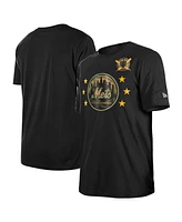 New Era Men's Black York Mets 2024-Armed Forces Day T-Shirt