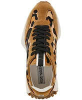 Steve Madden Women's Campo-l Lace-Up Printed Retro Jogger Sneakers