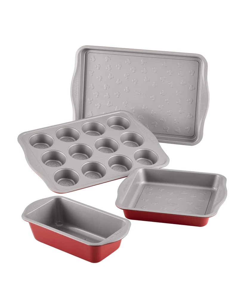 Farberware Bake with Mickey Mouse 4-Piece Nonstick Bakeware Set