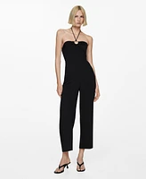 Mango Women's Ring Halter Jumpsuit