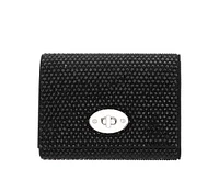Nina Large Crystal Encrusted Flap Crossbody Bag