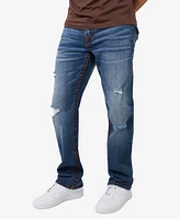 True Religion Men's Ricky Straight Super T Flap Jeans