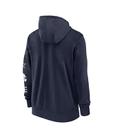 Nike Men's Navy Dallas Cowboys Multi Logo Full-Zip Hoodie