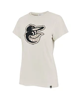 '47 Brand Women's Oatmeal Baltimore Orioles Imprint Frankie T-Shirt