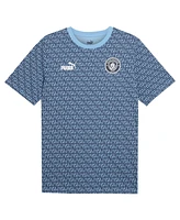 Puma Men's Light Blue Manchester City ftblCulture Aop T-Shirt