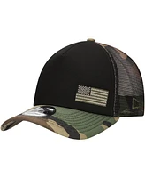 New Era Men's Black/Camo Chase Elliott Trucker 9FORTY Adjustable Hat