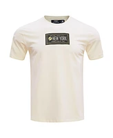 Pro Standard Men's Cream New York Yankees Club Member Badge T-Shirt