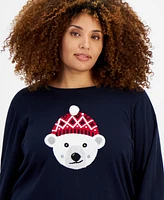 Tommy Hilfiger Plus Cotton Beanie Bear Sweater