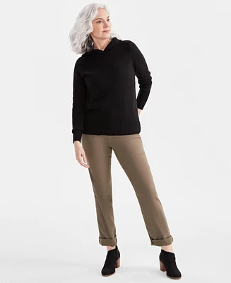 Style & Co Women's Luxe Soft Hooded Sweater, Created for Macy's