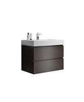 30" Rosewood Vanity: Modern Elegance, Ample Storage