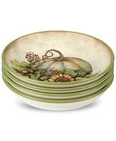 Certified International Autumn Breeze Soup Bowls, Set of 4