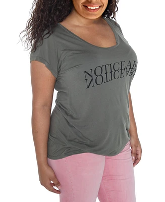 Slink Jeans Plus Size Scoop Neck Tee