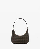 Mango Women's Jacquard Shoulder Bag