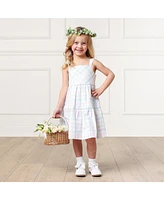 Hope & Henry Toddler Girls Organic Sleeveless Tiered Seersucker Sundress