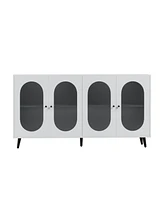 Modern Sideboard with Acrylic Doors & Adjustable Shelf