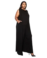 L I V D Plus Olson Wide Leg Pocket Jumpsuit