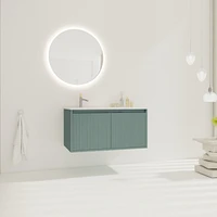 36" Floating Vanity with Drop-Shaped Resin Sink