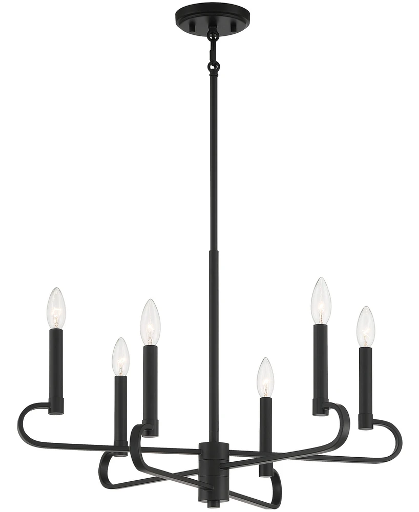 Designers Fountain Summit 25.5" Metal 6 Light Chandelier