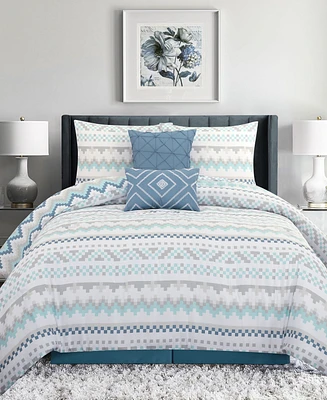 Stratford Park Nereida Geometric 6-Pc. Comforter Set, Queen
