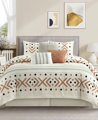 Stratford Park Olga Geometric 7-Pc. Comforter Set