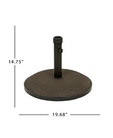 Streamdale Furniture Round Umbrella Base For Shady Backyard Oasis (55 Lbs)