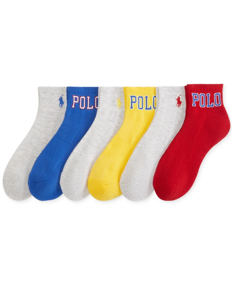 Polo Ralph Lauren Women's 6-Pk. Polo Outline Ankle Socks