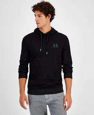 A|X Armani Exchange Men's Long Sleeve Double Sided Logo Hoodie, Created for Macy's