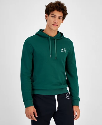 A|X Armani Exchange Men's Long Sleeve Double Sided Logo Hoodie, Created for Macy's