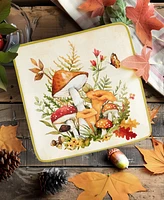 Certified International Woodland Critters Canape Plates, Set of 4