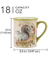 Certified International Woodland Critters Mugs, Set of 4