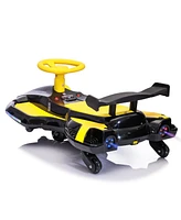 Simplie Fun 12V Kids Electric Ride-On: DriFT, Spray, Lights, Music, Safe & Fun