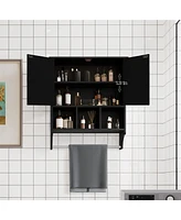 Premium Bathroom Cabinet with Ample Storage and Towel Bar
