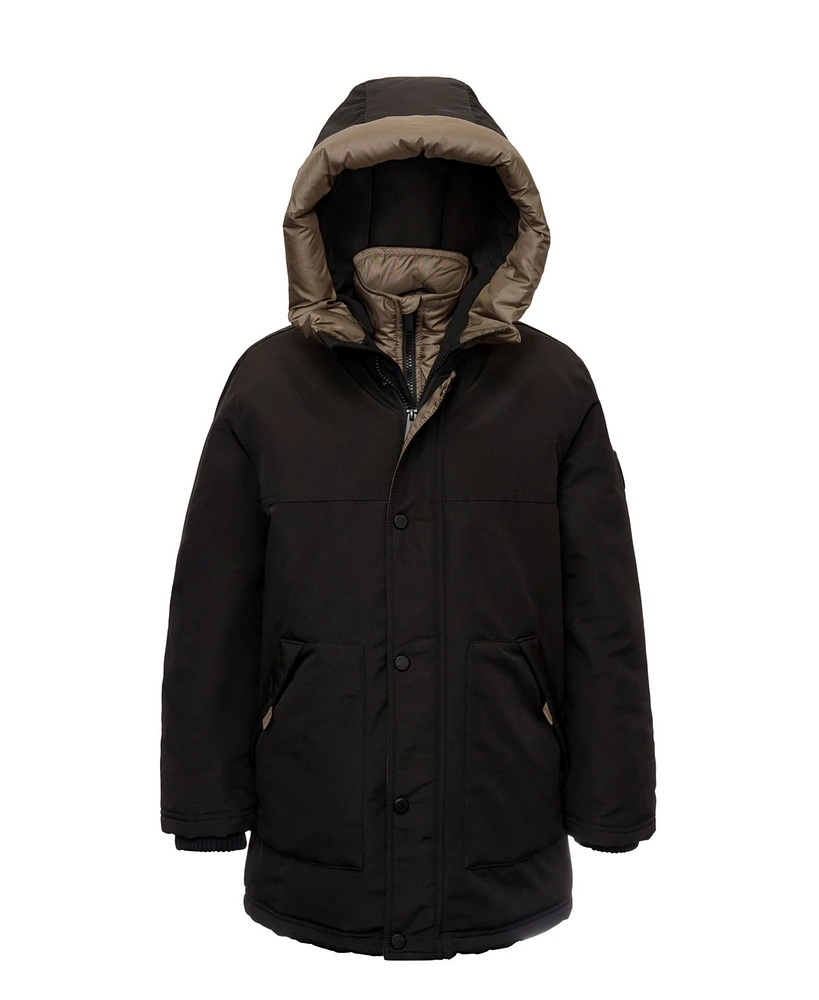 Michael Kors Big Boys Parka Jacket with Bib