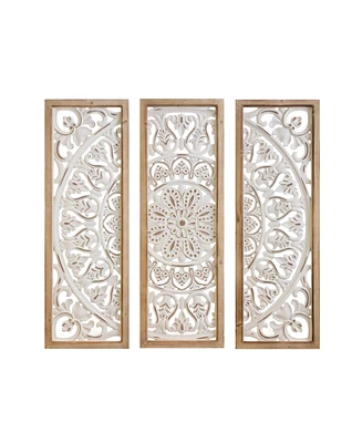 Slickblue Ornate Metal Panel Wall Art (Set of 3)