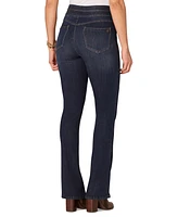 Democracy Petite "Ab"solution Pull-On High-Rise Bootcut Jeans