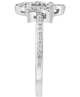 Effy Diamond Star of David Ring (1/4 ct. t.w.) in 14k White Gold