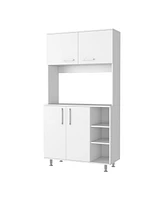 Fm Furniture Colorado Pantry Cabinet White