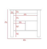 Fm Furniture Sheffield 2-Door Pantry Cabinet