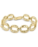 Effy Diamond Openwork Large Link Bracelet (1 ct. t.w.) in 14k Gold