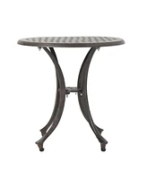 Simplie Fun Classic Bronze Cast Aluminum Side Table