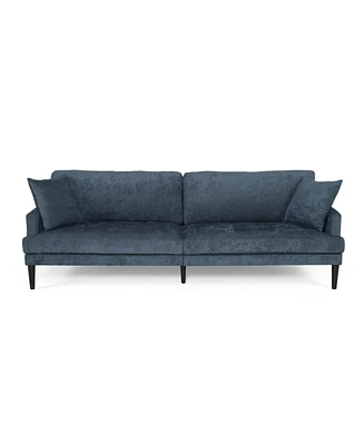 Simplie Fun Contemporary 3-Seater Sofa With Plush Upholstery And Accent Pillows