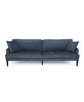 Simplie Fun Contemporary 3-Seater Sofa With Plush Upholstery And Accent Pillows